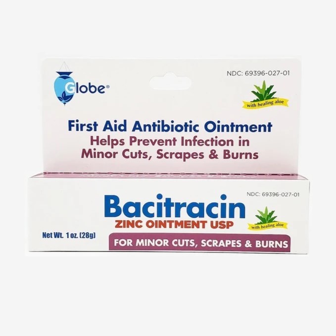 Bacitracin Ointment 500U/GM plastic tube First Aid Antibiotic Ointment 1 oz. Tube by Trifecta Pharmaceuticals USA  ID 69396-0027-01